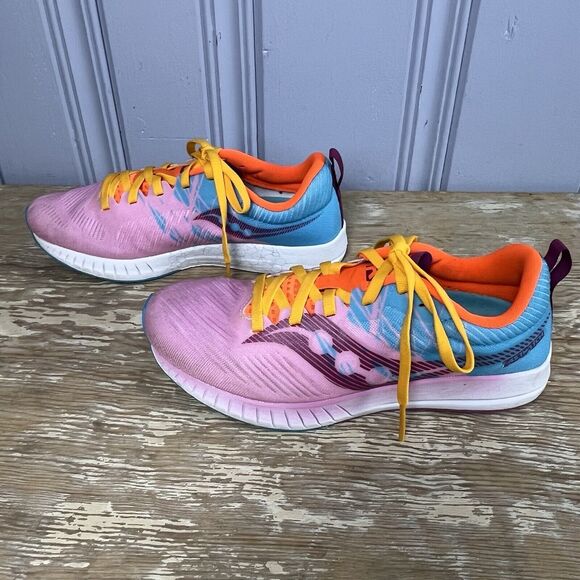 Saucony Womens Fastwitch 9 S19053-25 Multicolor Running Shoes Sneakers Size 7 - Picture 6 of 10